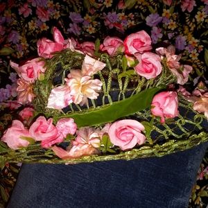 RENE MICHAELS VERY UNIQUE ALL FLORAL HAT